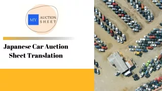 Japanese Car Auction Sheet Translation