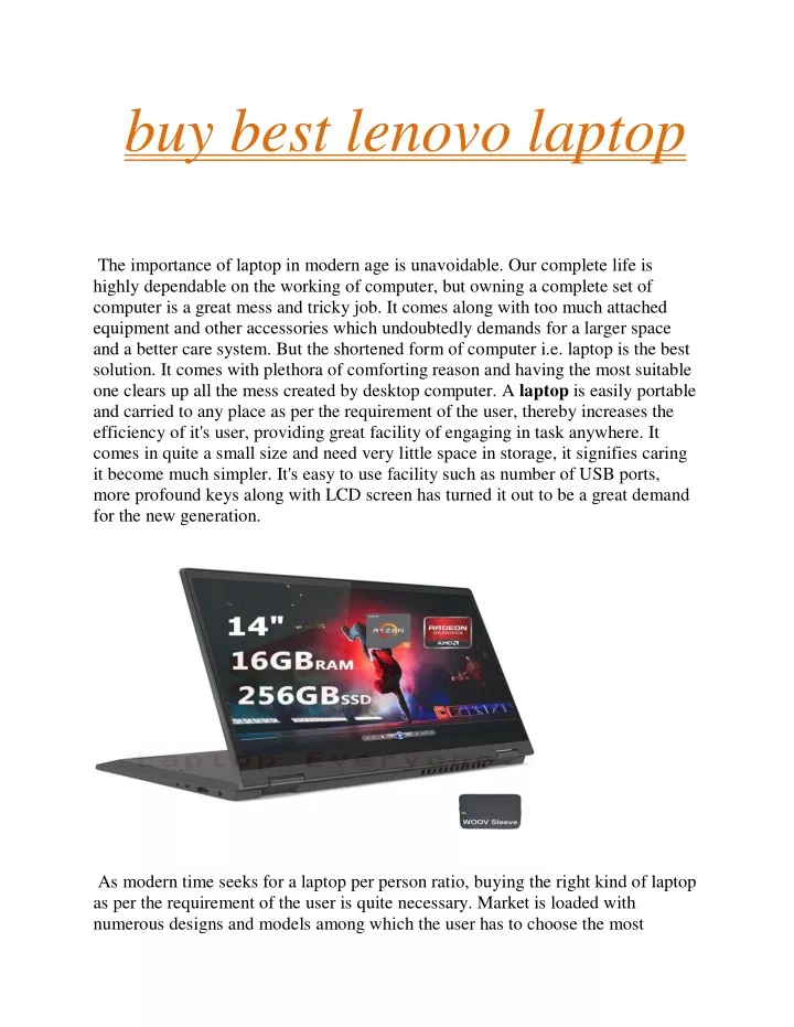 buy best lenovo laptop the importance of laptop