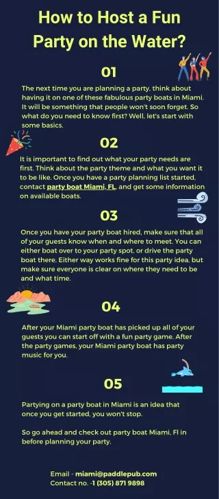 how to host a fun party on the water