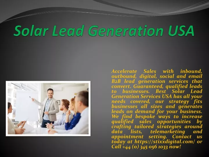 solar lead generation usa