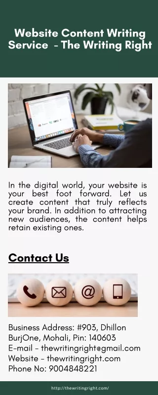 website content writing service the writing right