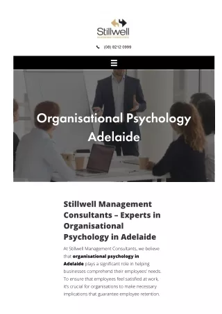 Organisational Psychology Adelaide