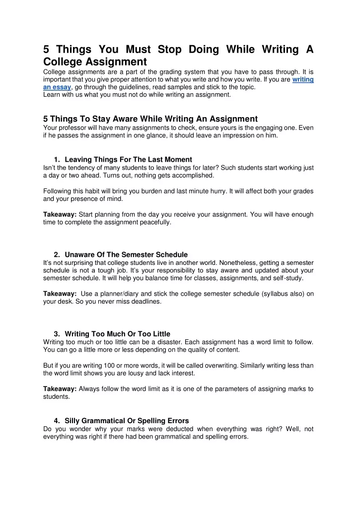 5 things you must stop doing while writing