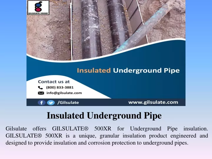 insulated underground pipe