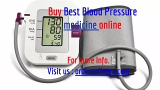 blood pressure medicine