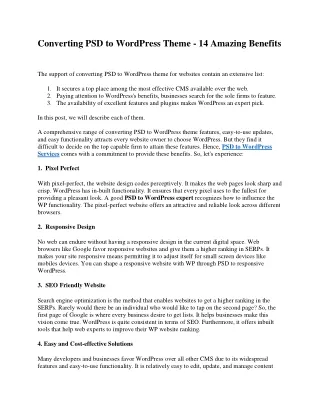 converting psd to wordpress theme 14 amazing