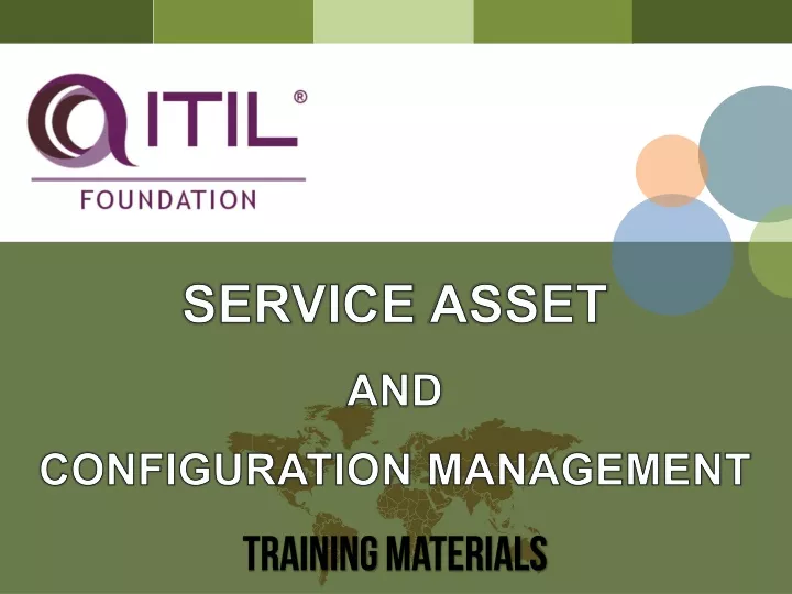 service asset and configuration management