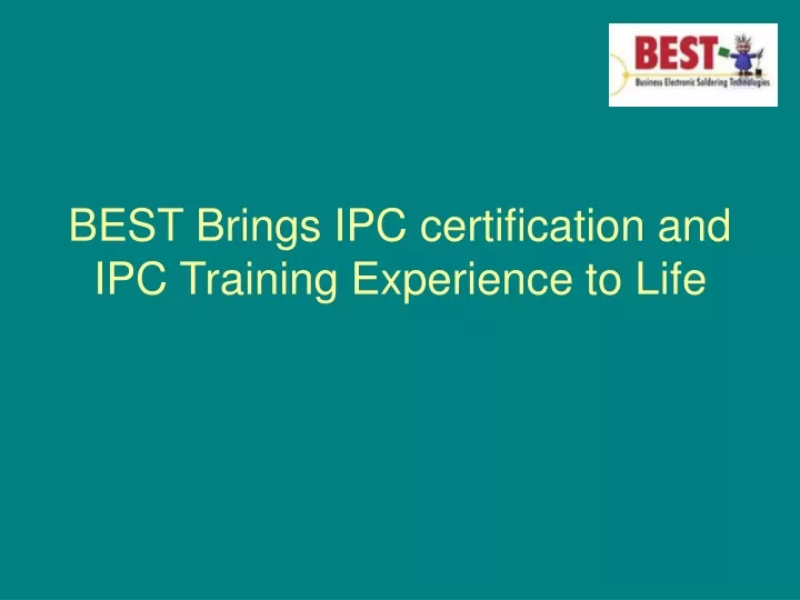 best brings ipc certification and ipc training