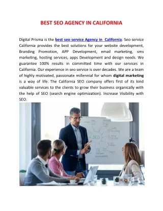 Best Seo Agency In California