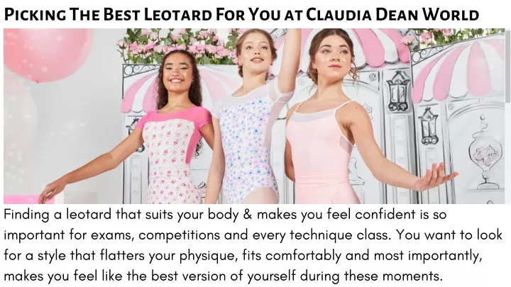 picking the best leotard for you at claudia dean