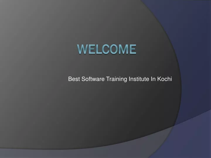 best software training institute in kochi