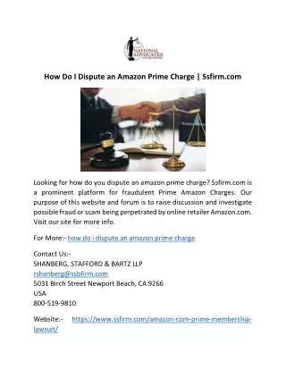 How Do I Dispute an Amazon Prime Charge | Ssfirm.com