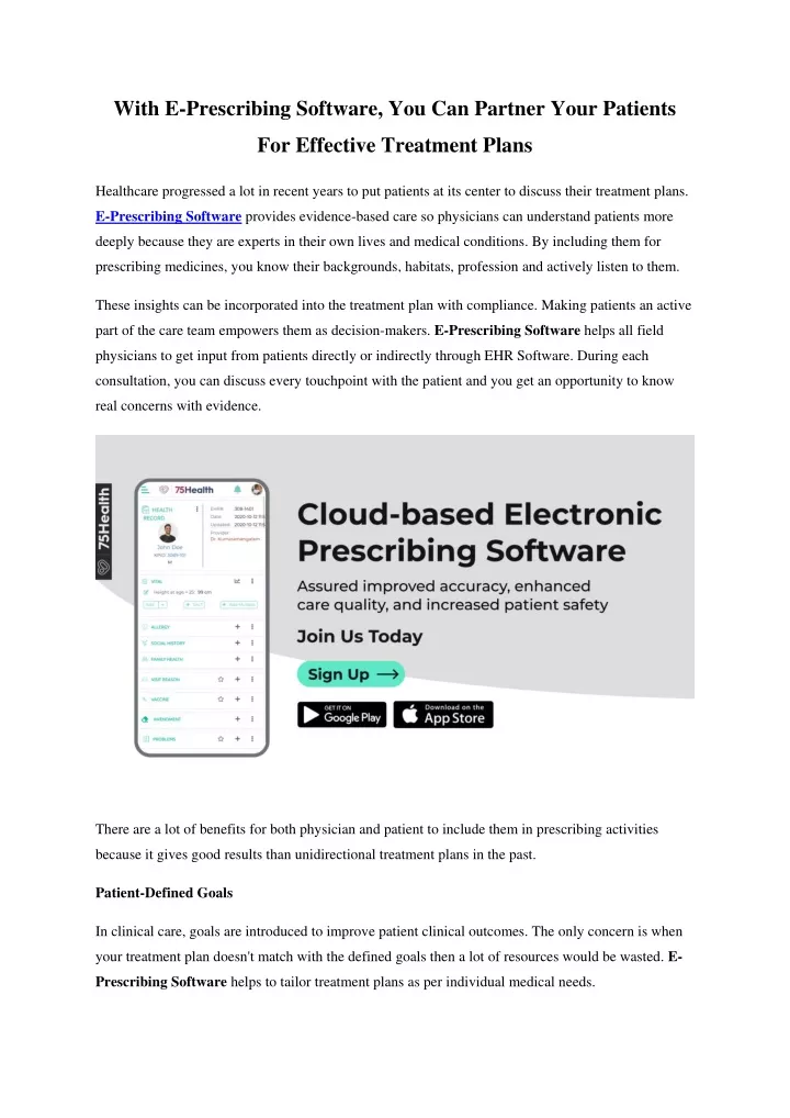 with e prescribing software you can partner your