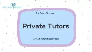 the tutors directory