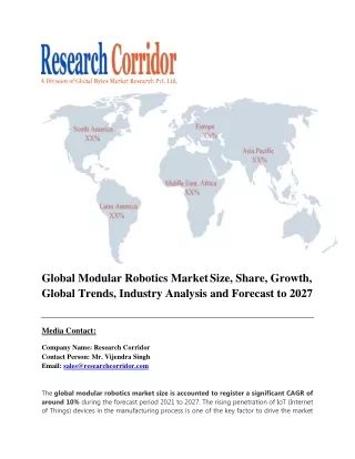 global modular robotics market size share growth