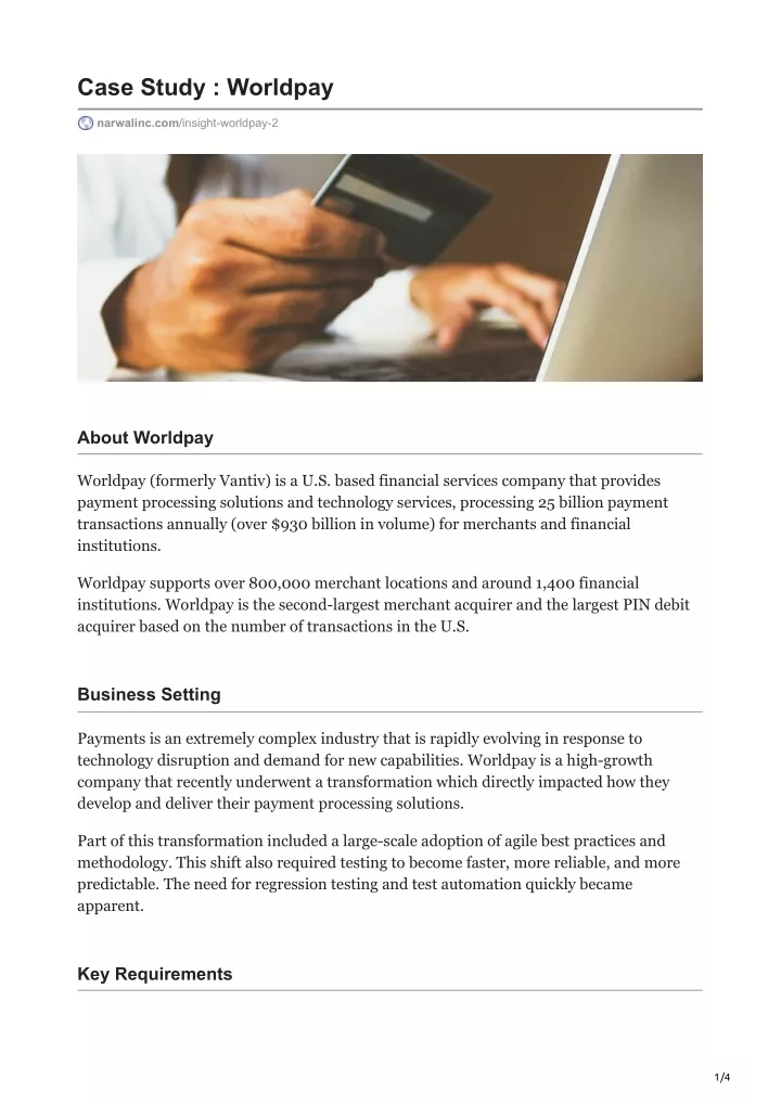 case study worldpay