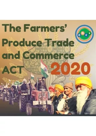 Nititantra: The Farmers' Produce Trade and Commerce Act 2020