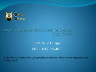 Free DumpsOwner Google Professional-Cloud-DevOps-Engineer Exam Questions Answers