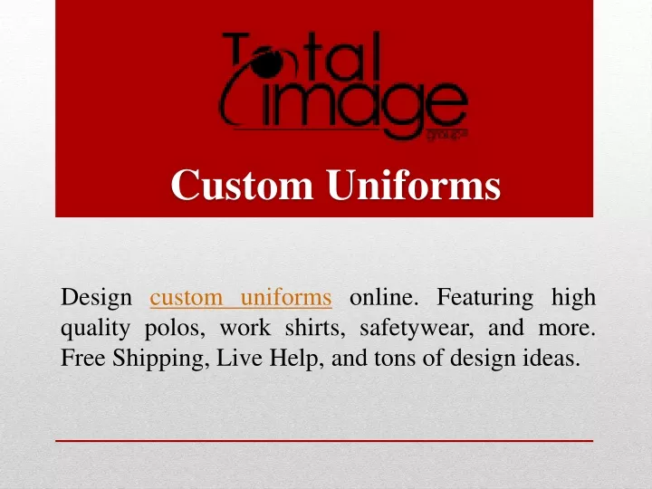 custom uniforms