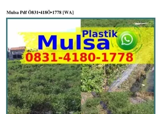 Mulsa Pdf ౦83I.ᏎI8౦.Iᜪᜪ8{WA}