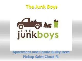 Apartment and Condo Bulky Item Pickup Saint Cloud FL