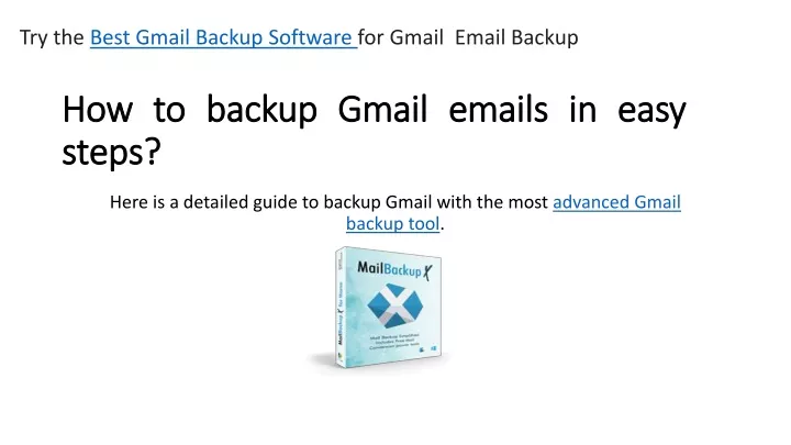 how to backup gmail emails in easy steps