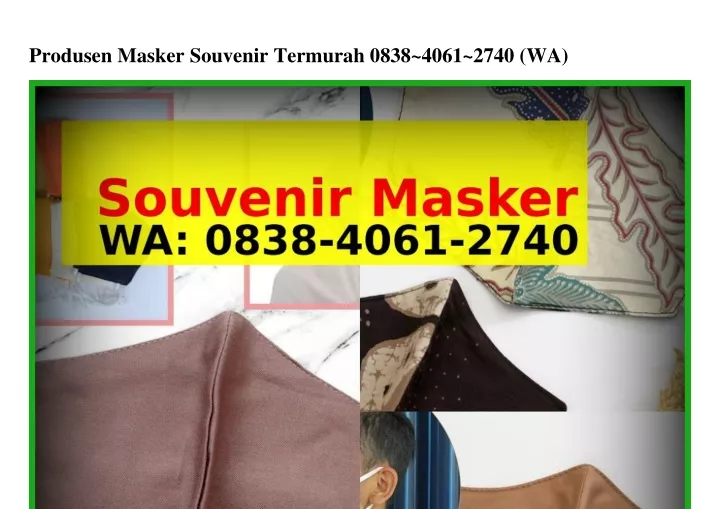 produsen masker souvenir termurah 0838 4061 2740