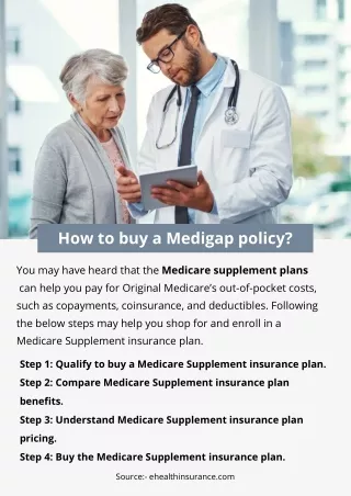 How To Buy A Medigap Policy?
