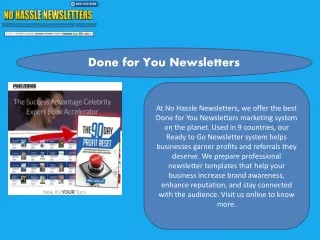 done for you newsletters