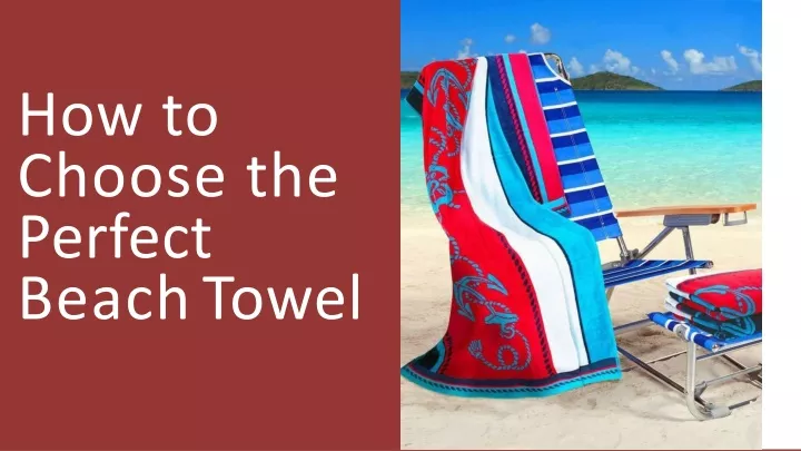 how to choose the perfect beach towel