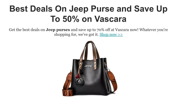 best deals on jeep purse and save