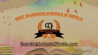 Best Boarding Schools in Shimla - Boardingschoolsofindia.com
