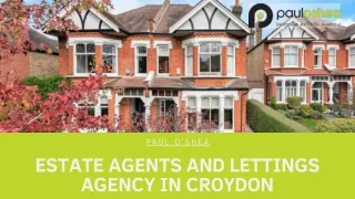 Estate Agent and Lettings Agency in Croydon | Paul O'Shea