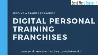 Digital Personal Training Franchises | Send Me A Trainer Franchise