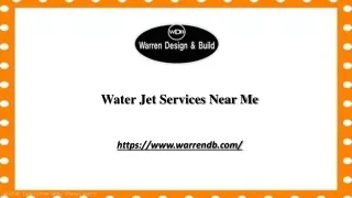 Water Jet Services Near Me
