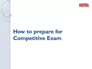 How to prepare for Competitive Exam