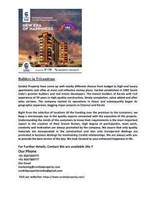 Builders in Trivandrum