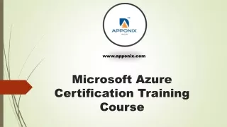 Microsoft Azure Certification Training Course