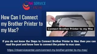 how can i connect my brother printer to my mac
