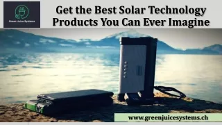 Best Solar Technology Products