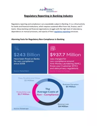 regulatory reporting in banking industry