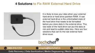 4 Solutions to Fix RAW External Hard Drive