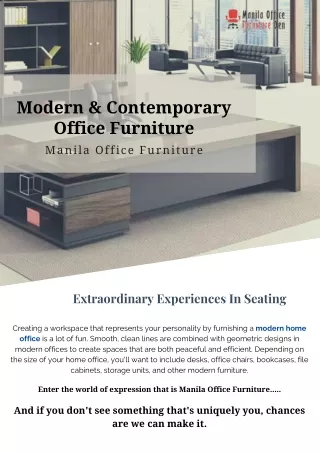Extraordinary Collection of Office Furniture
