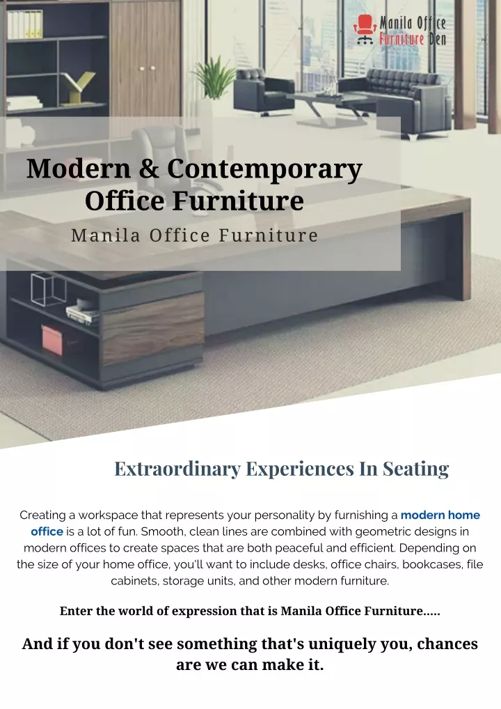 modern contemporary office furniture