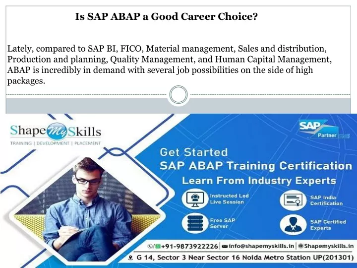 is sap abap a good career choice