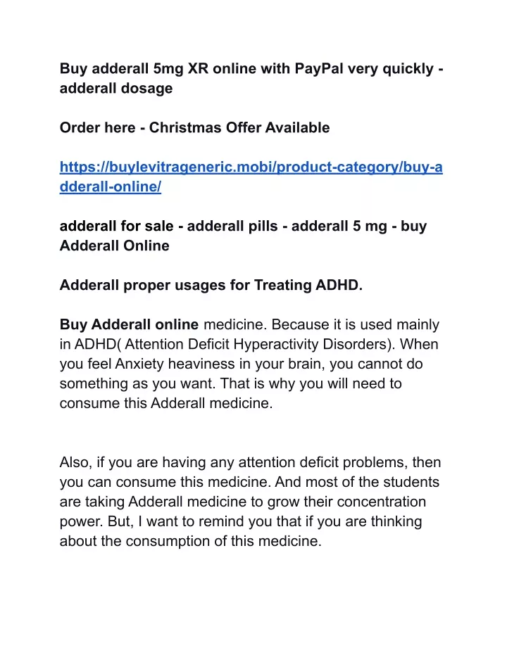 buy adderall 5mg xr online with paypal very