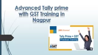 Advanced Tally prime with GST Training in Nagpur komal ppt