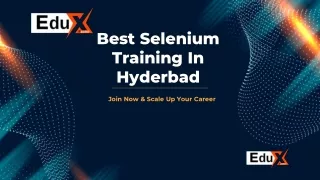 BestSelenium Training - Eduxfactor