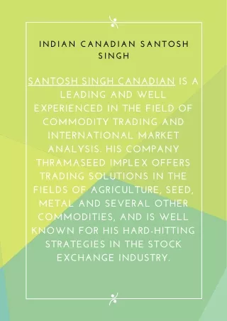 indian canadian santosh singh