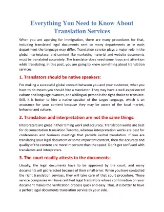 everything you need to know about translation